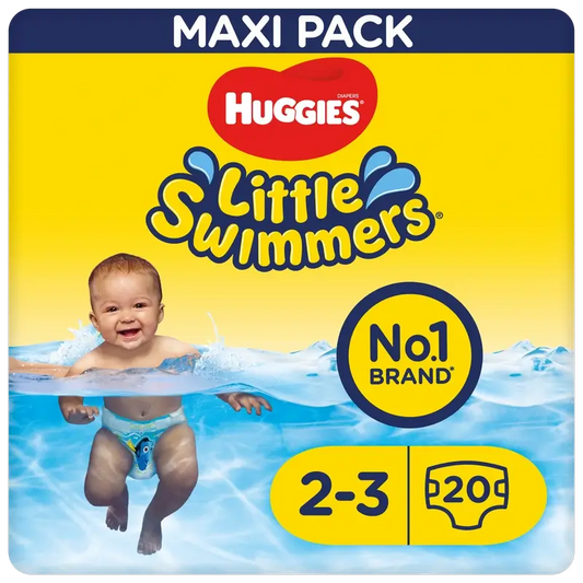 Huggies Little Swimmers veľkosť 2–3 (3 – 8 kg), plavecké plienky, 20 kusov