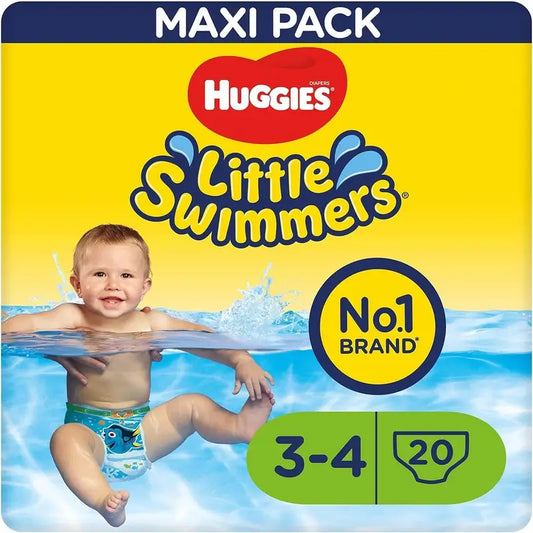 Huggies Little Swimmers veľkosť 3–4 (7 – 15 kg), plavecké plienky, 20 kusov