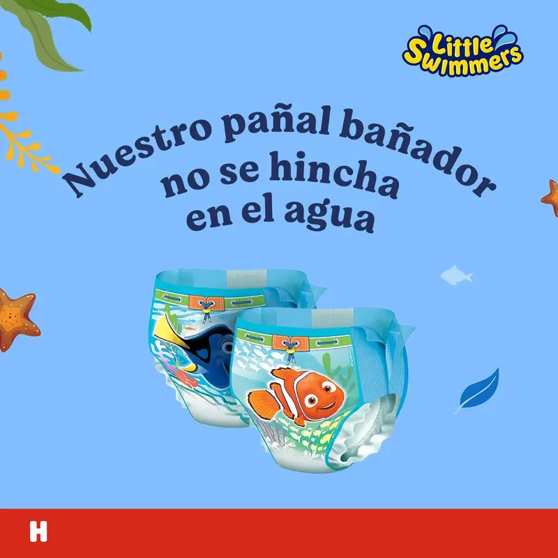 Huggies Little Swimmers veľkosť 5–6 (12–18 kg), plavecké plienky, 19 kusov