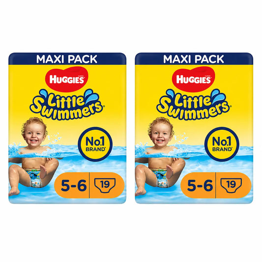 Huggies Little Swimmers veľkosť 5–6 (12–18 kg), plavecké plienky, 19 kusov, balenie po 2