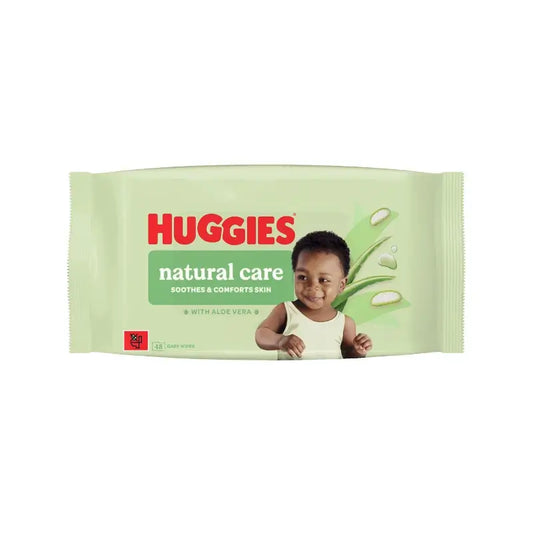 Vlhčené utierky Huggies Natural Care, 48 kusov