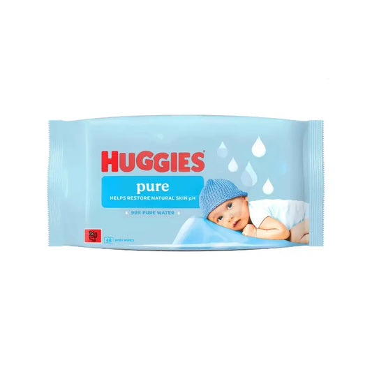 Vlhčené utierky Huggies Pure, 48 kusov