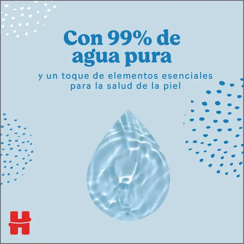 Vlhčené utierky Huggies Pure, 56 kusov