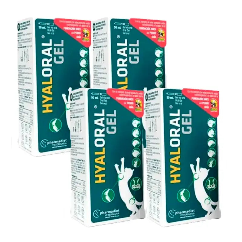 Hyaloral Gel pre šteniatka a mačiatka, balenie 4 x 50 ml
