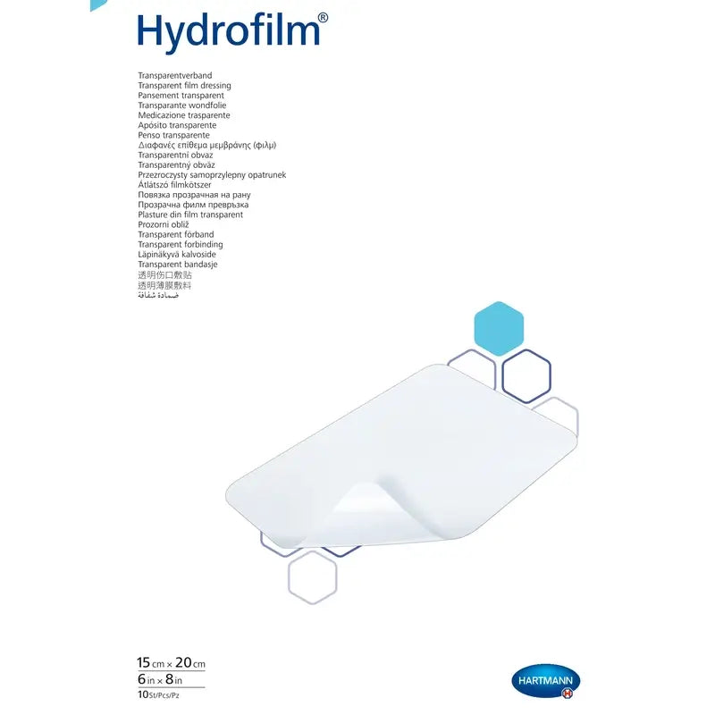 Hydrofilm – sterilný obväz 15 × 20 cm, 10 kusov