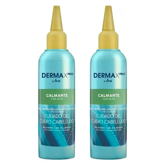 H&S Balzam proti lupinám na pokožku hlavy Dermaprox s upokojujúcim účinkom, balenie 2 x 145 ml