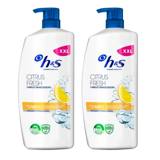 Šampón H&S Citrus Fresh, balenie 2 x 1000 ml