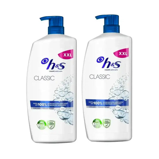 H&S Classic šampón, balenie 2 x 1000 ml