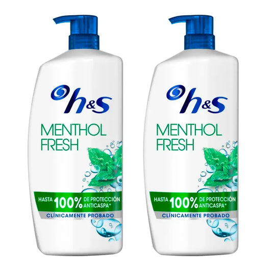 Šampón H&S Menthol, balenie 2 x 1000 ml