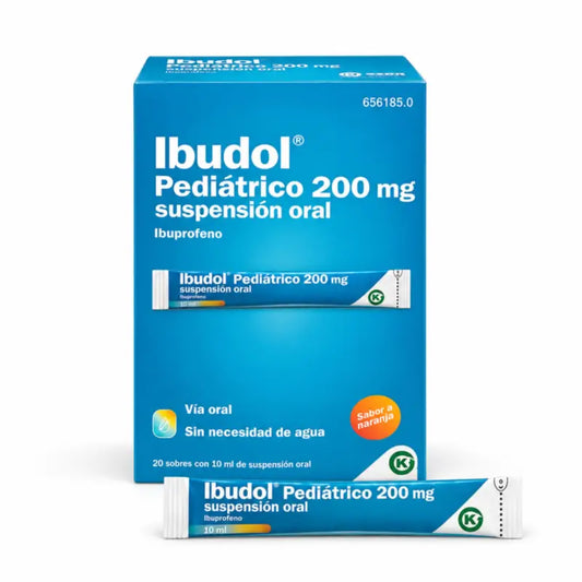 Ibudol Pediátrico 200 mg perorálna suspenzia, 20 vrecúšok