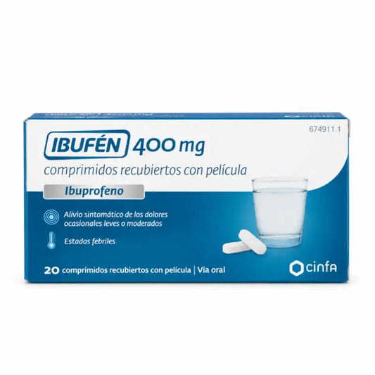 Ibufen 400 mg, 20 obalených tabliet
