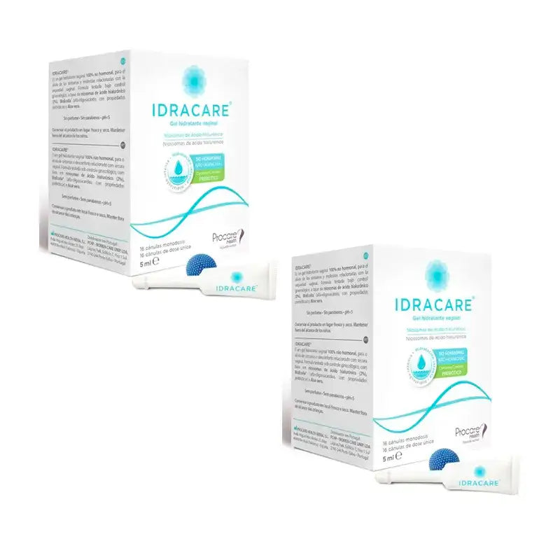 Idracare hydratačný vaginálny gél, balenie 2 x 16 aplikátorov
