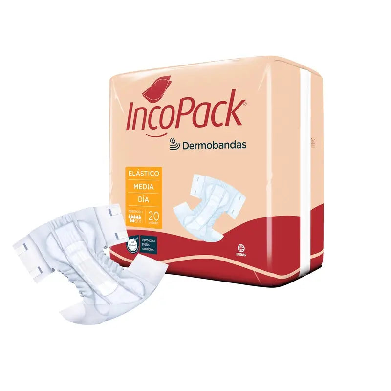 Incopack Elastický vložkový vložka, stredná veľkosť, na deň, 80 kusov
