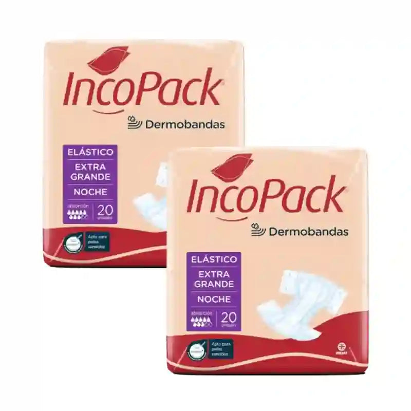 Incopack Elastické vložky na noc, veľkosť Extra Large, balenie po 2, 160 kusov.