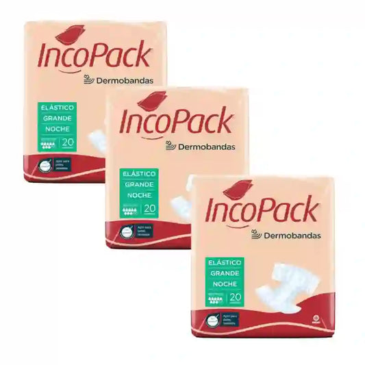 Incopack Elastické vložky na noc, veľkosť L, balenie po 3, 240 kusov