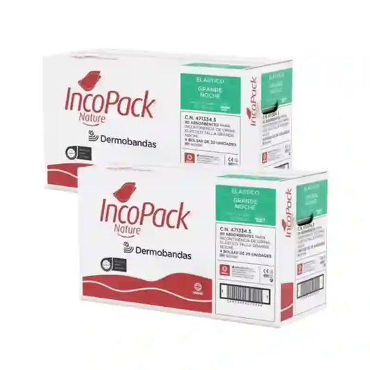 Incopack Nature – elastické vložky, veľkosť L, balenie po 2, 160 kusov.
