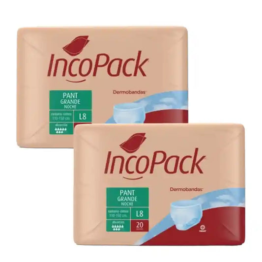 Incopack Absorpčné nočné nohavičky, veľkosť L, 2 × 80 kusov