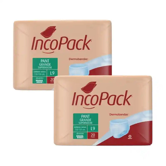 Incopack Absorbčné nohavičky Supernoche, veľkosť L, balenie po 2, 160 kusov.