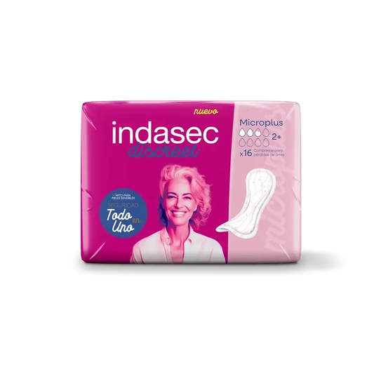 Indasec Discreet vložky na inkontinenciu Micro Plus, 16 kusov