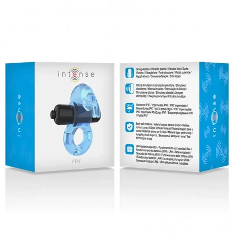 Intense Couples Toys  Fry – modrý vibrujúci krúžok