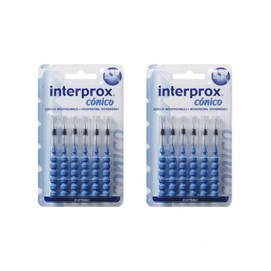 Interprox – kužeľovitá interproximálna zubná kefka, 2×6 kusov 