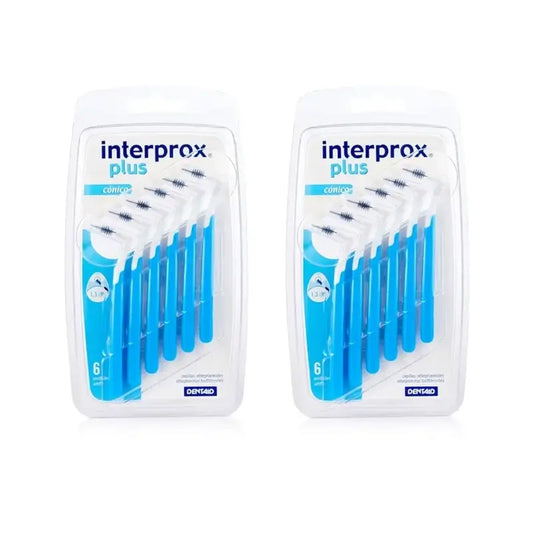 Interprox Plus – kužeľovitá medzizubná kefka, 2 x 6 kusov 