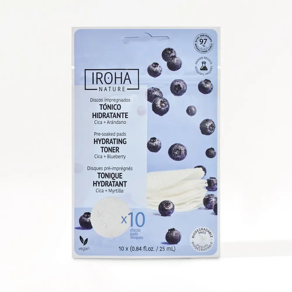 Iroha Nature Hydratačné tonizujúce tampóny, 10 ks