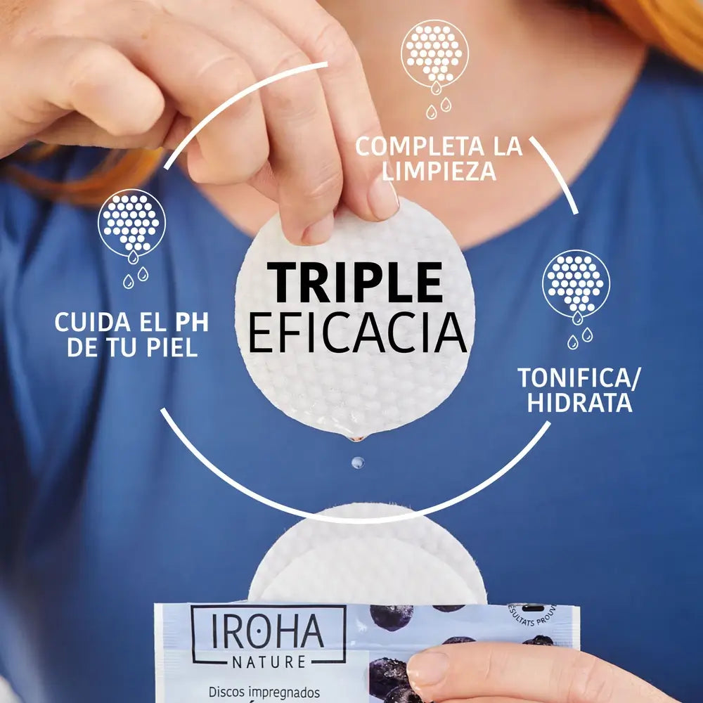 Iroha Nature Hydratačné tonizujúce tampóny, 10 ks