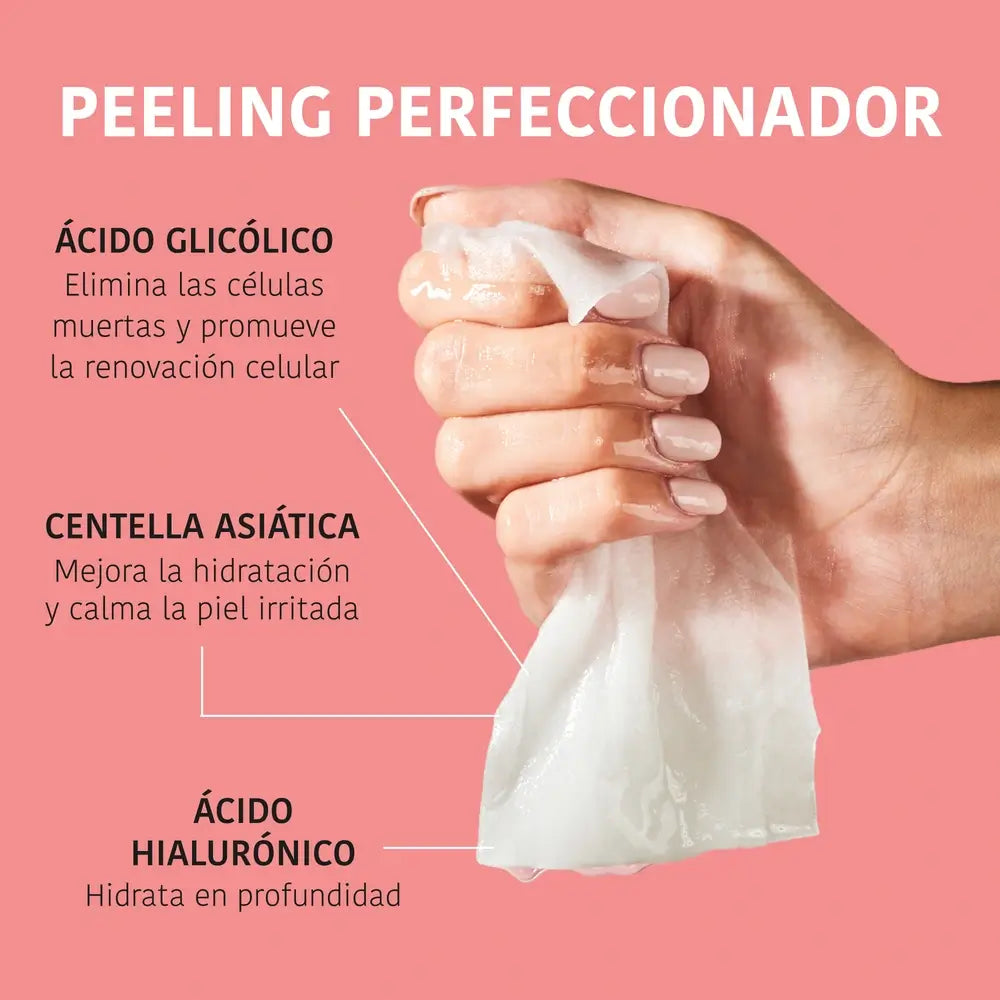 Iroha Nature Pleťová maska z papierových obrúskov s peelingovým účinkom – kyselina glykolová, 23 ml