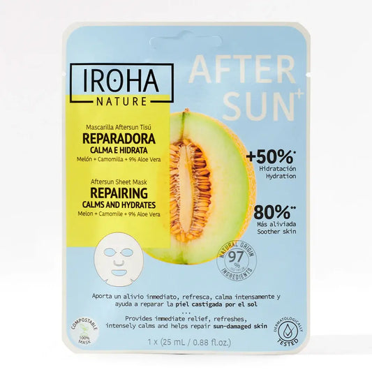 Iroha Nature Natural Extracts Regeneračná pleťová maska po opaľovaní, 20 ml 