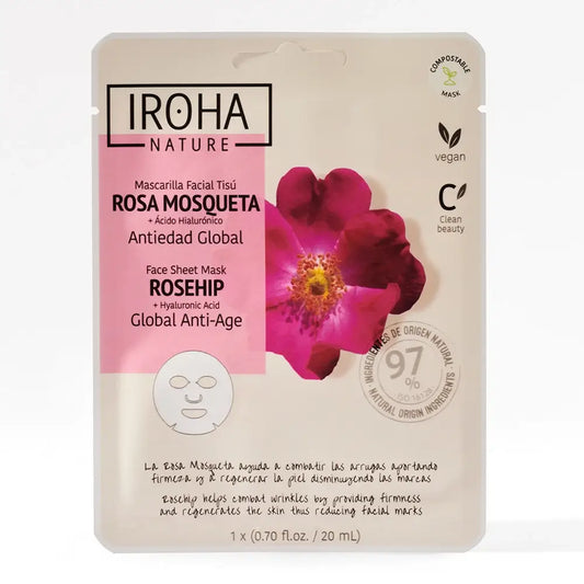 Iroha Nature Natural Extracts – pleťová maska proti starnutiu s komplexným účinkom, 20 ml 