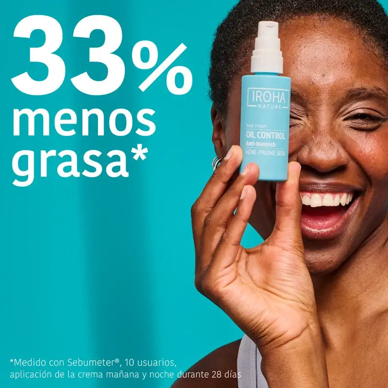 Iroha Nature Krém na mastnú pleť regulujúci maz a proti nedokonalostiam, 50 ml