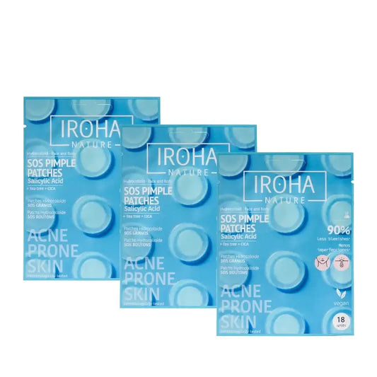 Iroha Nature SOS náplasti na pupienky s kyselinou salicylovou, balenie po 3 ks
