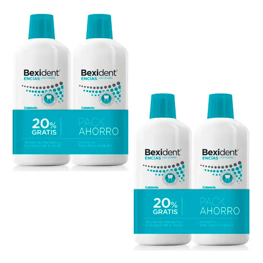 Isdin Bexident pre ďasná – ústna voda, balenie 4 x 500 ml