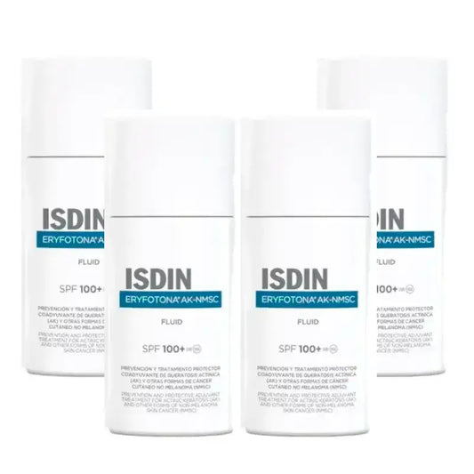 Isdin Eryfotona AK-NMSC na slnko a tvár SPF 100+, balenie 4x50 ml