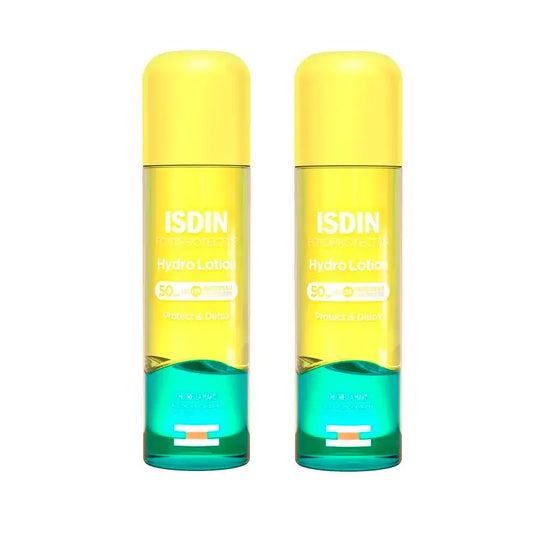 Isdin Hydrolotion SPF 50+ – dvojfázový opaľovací krém, balenie 2 x 200 ml