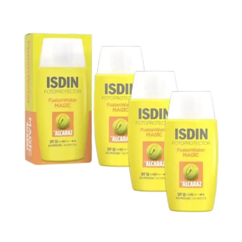 Isdin Fotoprotektor Fusion Water Magic Repair Color SPF 50, 3 × 50 ml
