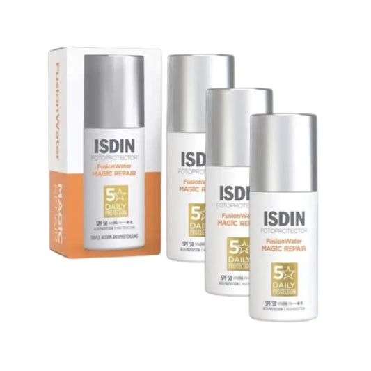 Isdin Fotoprotector Fusion Water Magic Repair SPF 50+, 3 x 50 ml