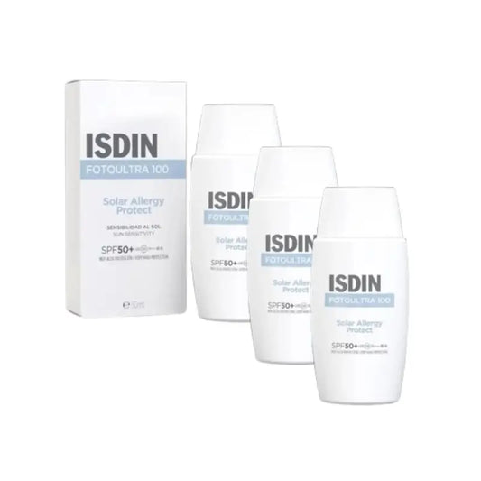 Isdin Fotoultra 100 Solar Allergy Fusion Fluid SPF 50+, 3 × 50 ml