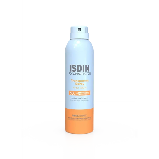 Isdin Transparentný sprej na vlhkú pokožku SPF 30 250 ml 