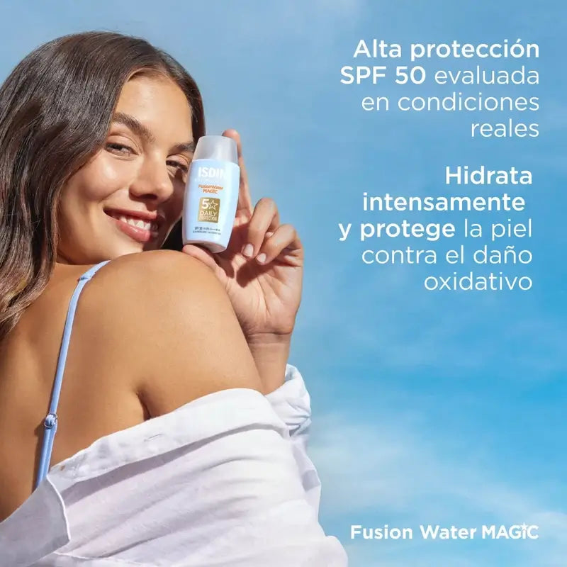 Isdin Fusion Water Magic Solar a Facial SPF 50+, 2x50 ml