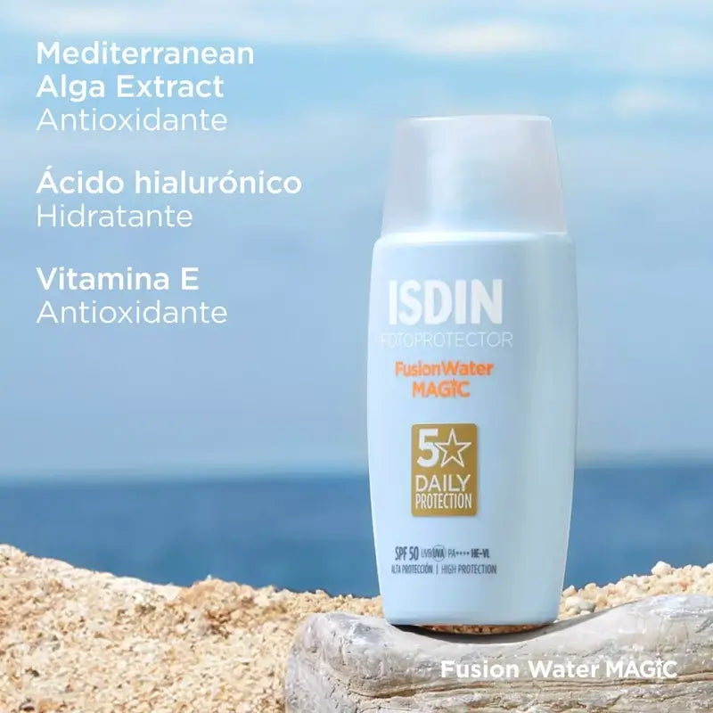 Isdin Fusion Water Magic Solar a Facial SPF 50+, 2x50 ml