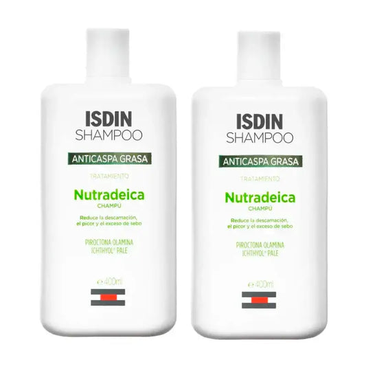 Isdin Nutradeica proti mastnej lupine, balenie 2 x 400 ml