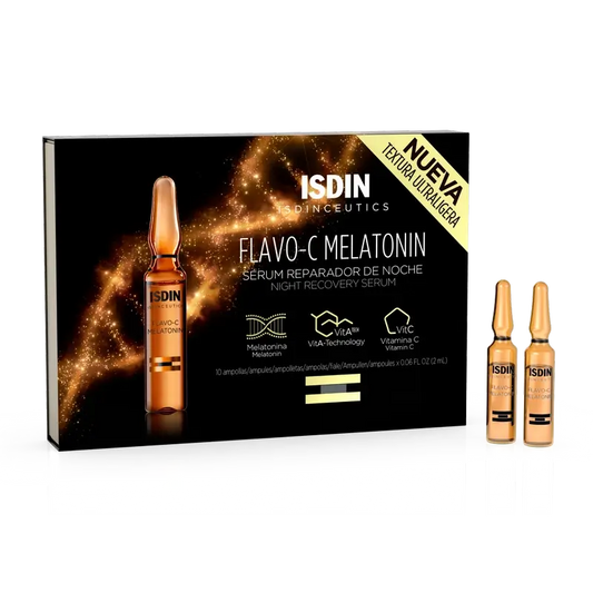 Isdinceutics Ampulky Flavo-C s melatonínom, 30 kusov po 2 ml 
