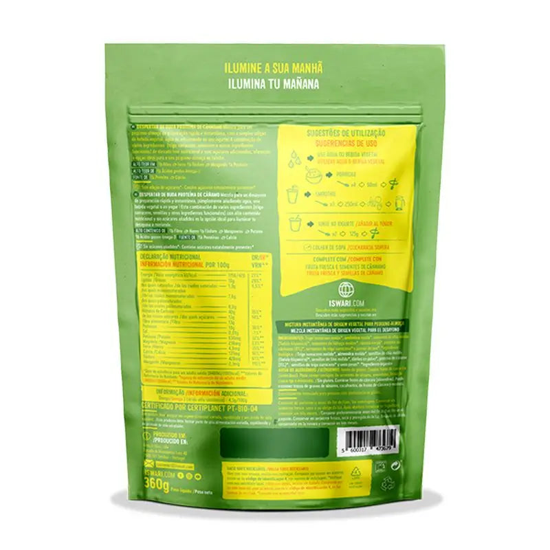 Iswari Prebudenie Budhu – konopný proteín 360 g, bio