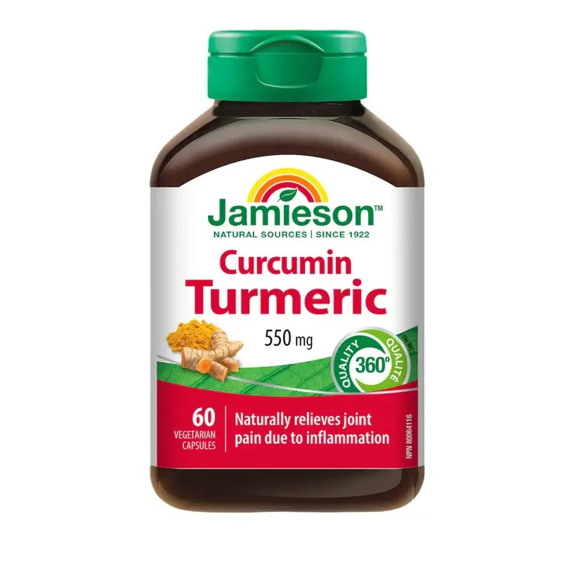 Jamieson Kurkumín Curcuma 550 mg, 60 kapsúl
