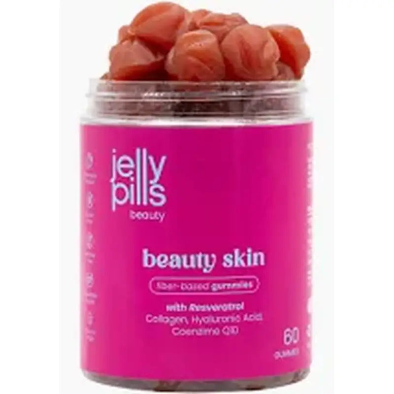 Jelly Pills Beauty Skin / Kolagén s príchuťou jahody, 60 gumených cukríkov