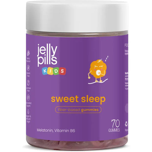 Jelly Pills Sleep Kids – malina, 70 gumených cukríkov