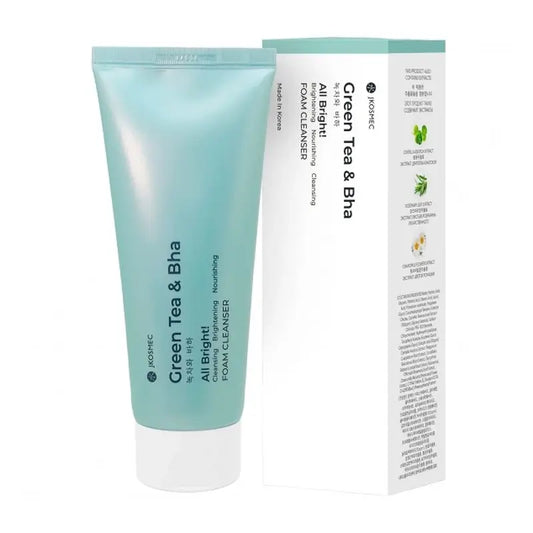 Jkosmec All Bright Green Tea And Bha penový čistiaci prípravok, 180 ml