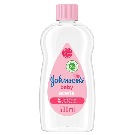 Johnson'S Baby olej (štandardný), zanecháva pokožku jemnú a zdravú, ideálny pre citlivú pokožku, 500 ml